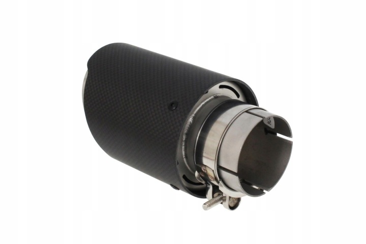 фото №9, Наконечник глушник 89mm вхід 57mm 2.25 зчеплення карбон m