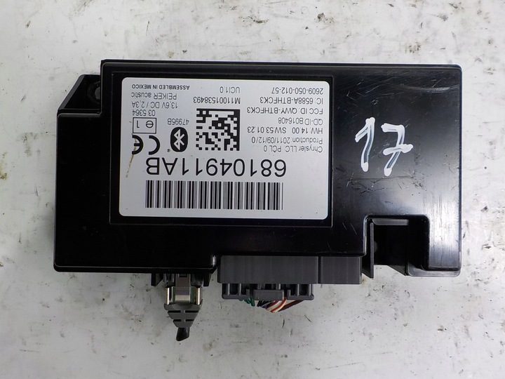 фото №1, Jeep compass модуль блок керування блютуз 68104911ab