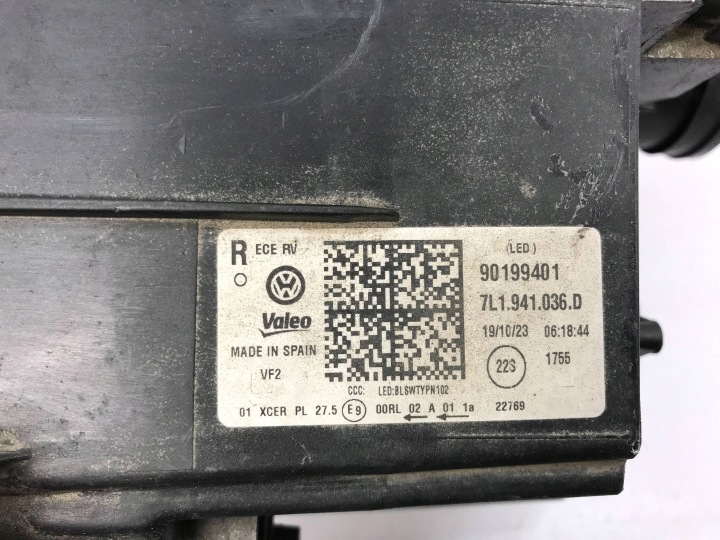 фото №12, Права фара повний led праве vw t6 рестайлінг t6.1 7l1941036d оригінал oem