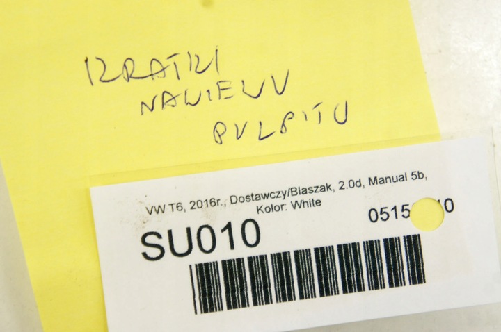 фото №7, Su010 vw transporter t6 решётка воздуховод панели pulpitu 7e1819203a