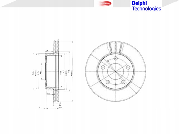 фото №2, Комплект диск гальмівних [delphi ham]