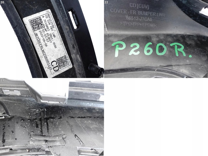 фото №12, Kia xceed x-ceed 19-22 бампер спойлер +решётка +планка перед