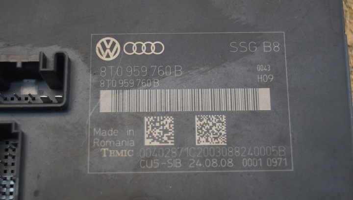 фото №6, Модуль сиденья audi a5 8t 8t0959760b