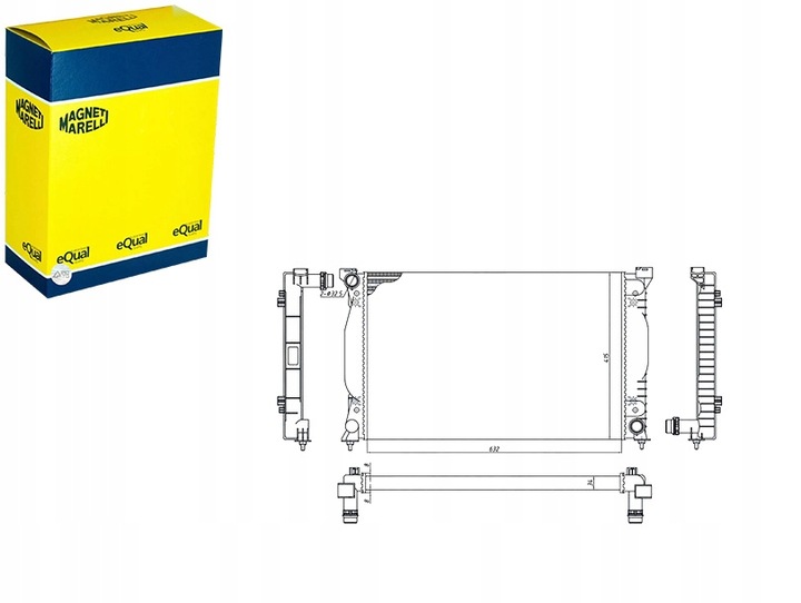 фото №1, Радіаторів audi a4 8h7 b6 8he b7 магніт marelli