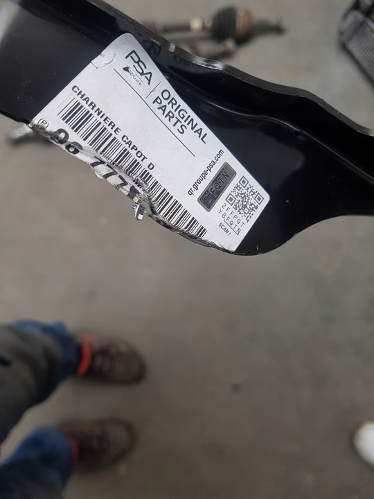 фото №7, Peugeot 308 ii t9 13- петля капота правые оригинал