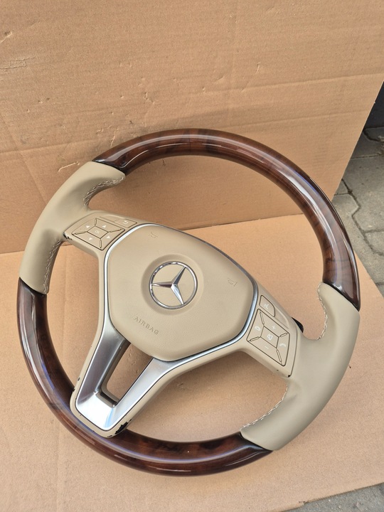 фото №10, Комплектна дерев'яна кермо mercedes cls w218 e w212 w204 glk sl ml w166
