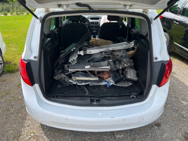 фото №11, Opel meriva кришка бампер двері лампи na запчастини скла скло дах сидіння