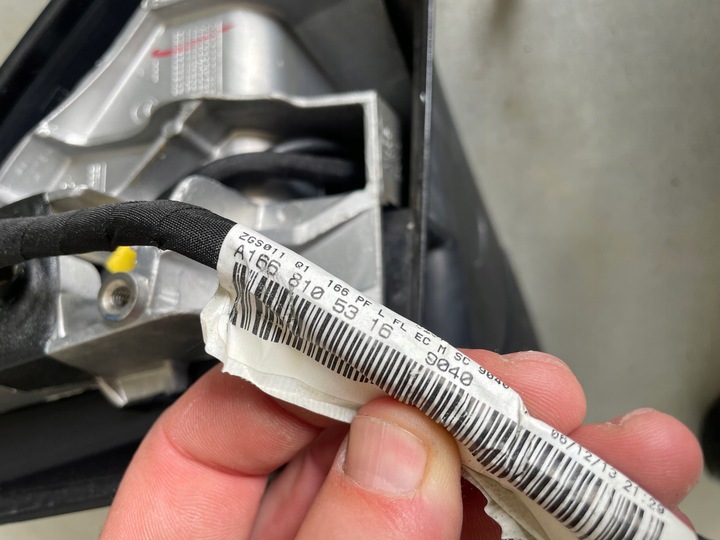 фото №9, Дзеркало ліві mercedes gl x166 камера 17 pin колір 040