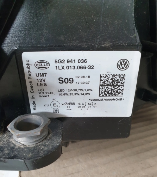 фото №7, Vw golf vii 7 комплектний перед lb7w potestowy мінімальний пробіг!