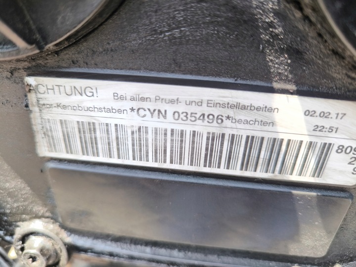 фото №9, Двигун комплектний audi porsche 2.0 tfsi cyn cynb 72419km оригінал !!!