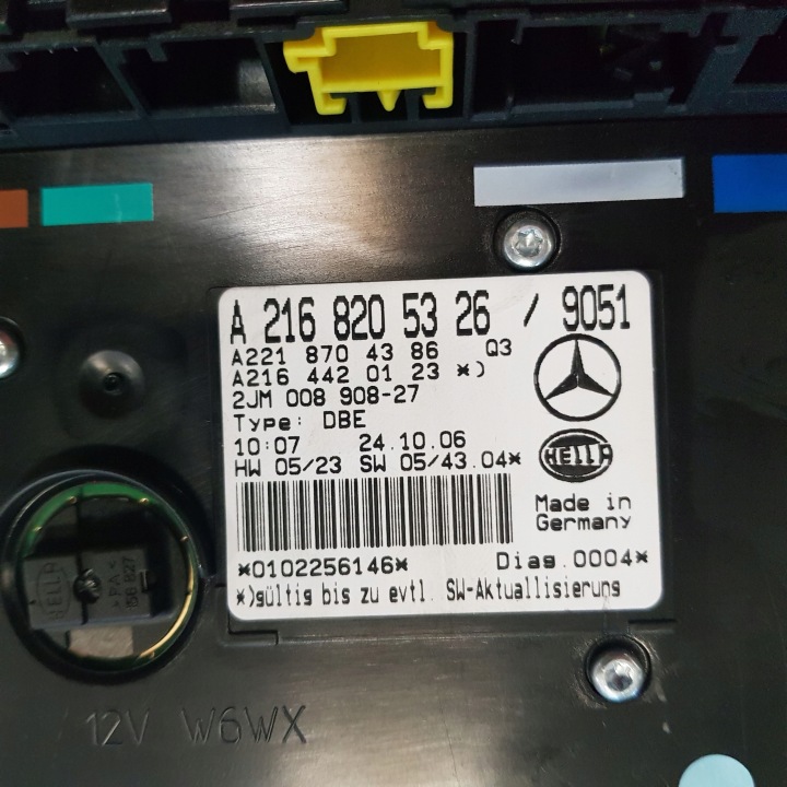 фото №5, Mercedes cl 216 лампа стеля a2168205326