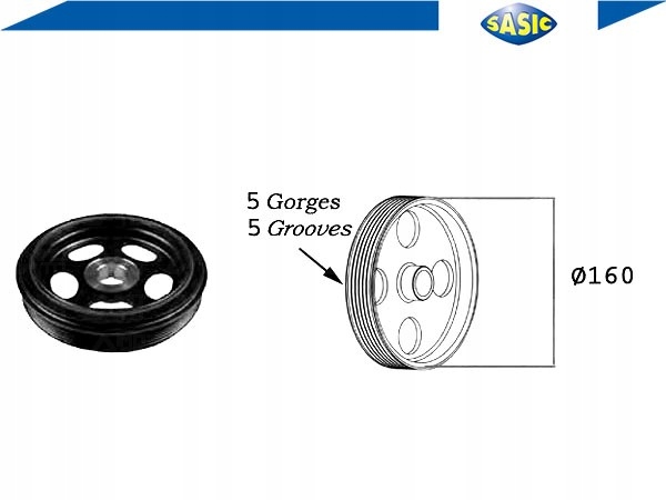 фото №2, Колесо пасове вала mercedes a 200 cdi 169.008. 169.