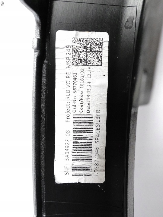 фото №10, Bmw x1 u11 м-пакет msp sport fr 22- планка накладка na крило права перед