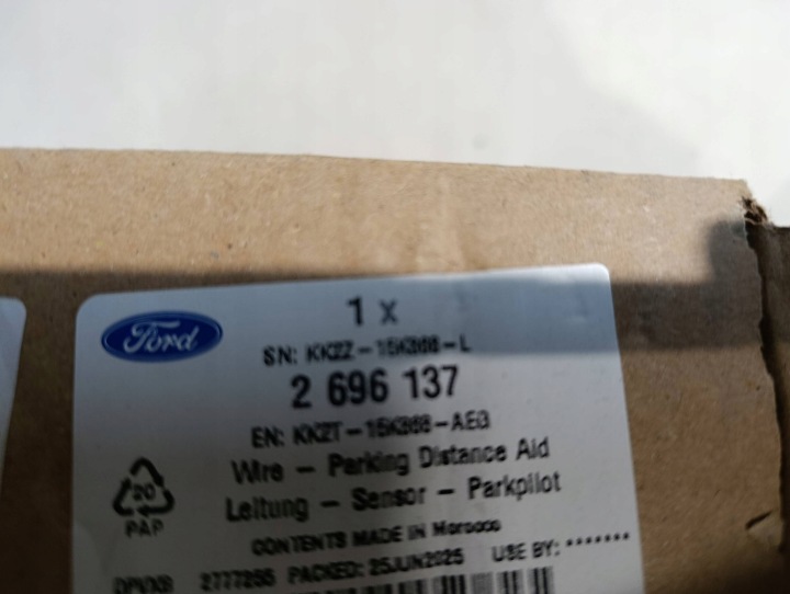 фото №6, Жгут pdc бампер задний ford transit custom mk8 5 колодок kk2t15k868aeg