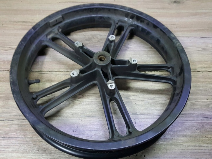 фото №6, Yamaha tzr 50 переднее колесо, диск передняя 17 2.75