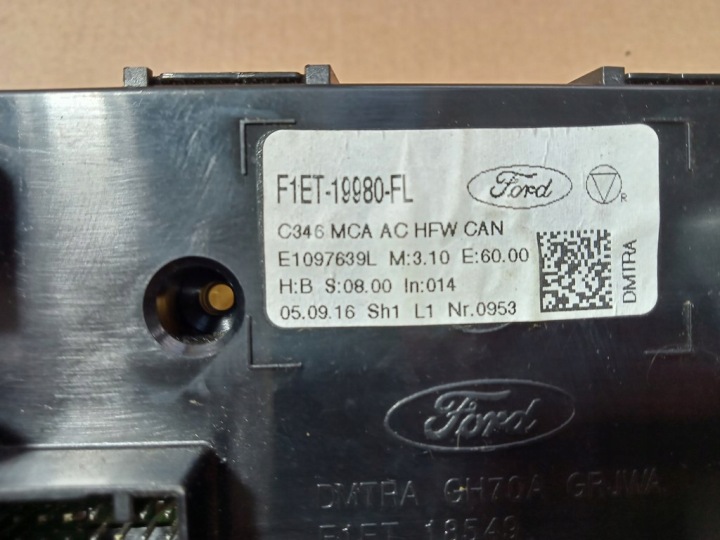 фото №7, Ford focus mk3 рестайлинг c-max 15-18- панель климат-контроля f1et-19980-fl