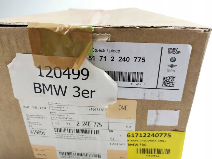 фото №14, Bmw f30 f31 решётка решётка радиатора решётка радиатора m performance оригинальный номер l