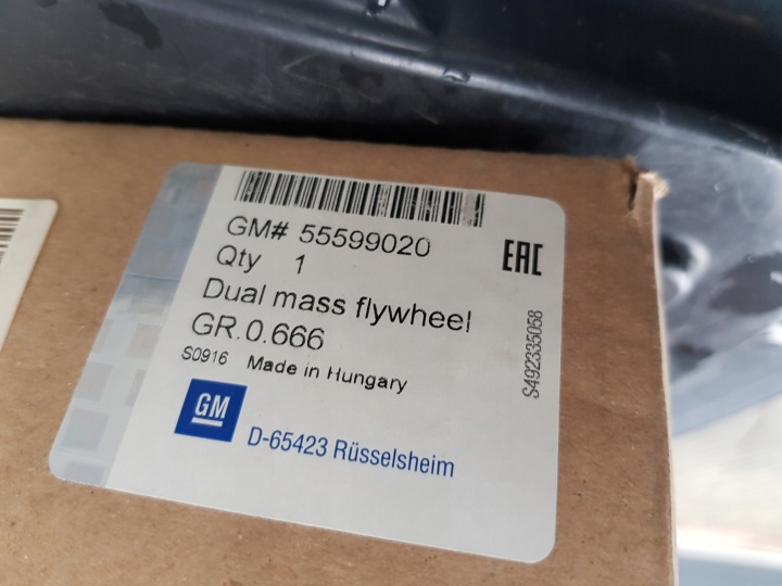 фото №6, Koło маховики двухмассовый opel astra j insignia a mokka meriva b zafira c