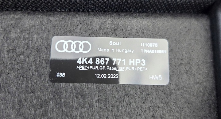 фото №6, Audi e-tron sportback s 4ke полиця багажника 4k4867771