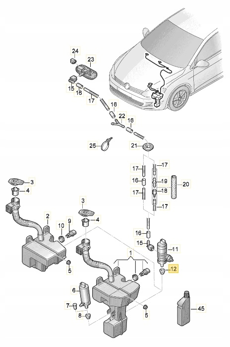 фото №10, Прокладка насосы vw polo golf iv passat b5 fl bora