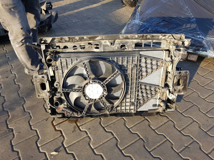 фото №6, Vw polo v 6r 6c рестайлинг 15-17r 1.4 tdi передняя панель радиатор вентиляторы
