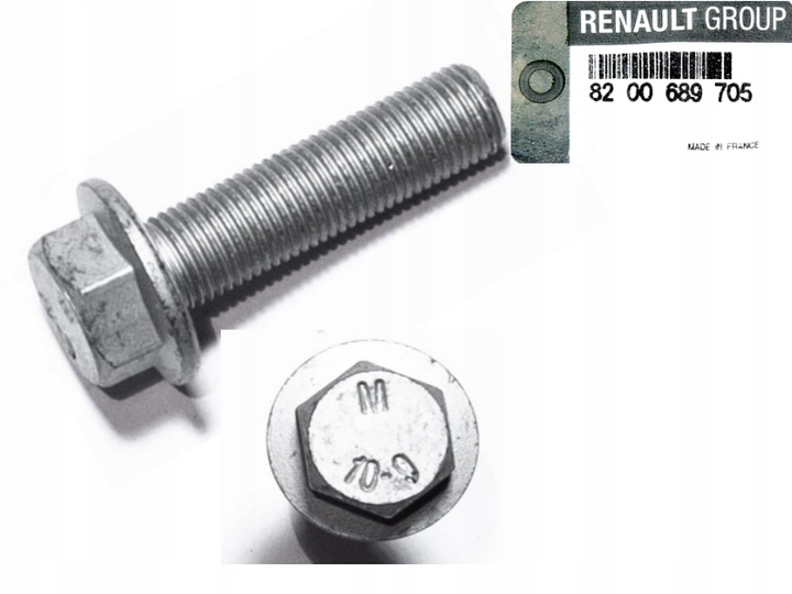 фото №1, Renault оригинальный номер 8200689705 винт колёса шкивной вала