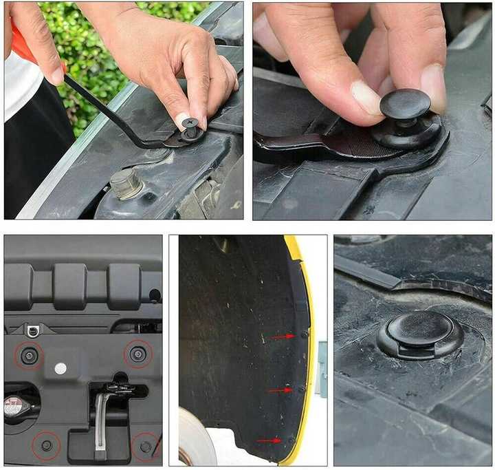 фото №12, Кліпси застібки кліпси автомобільні 620 szt оббивка