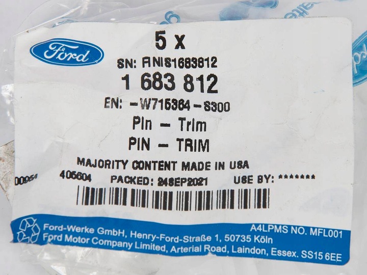 фото №3, Кліпса планки порогової c-max 10- 15- focus 11- 14-