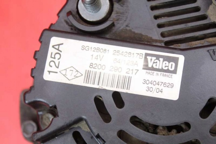 фото №6, Генератор тест 8200290217 nissan primera p12 1.9 dci 120 km 01-08