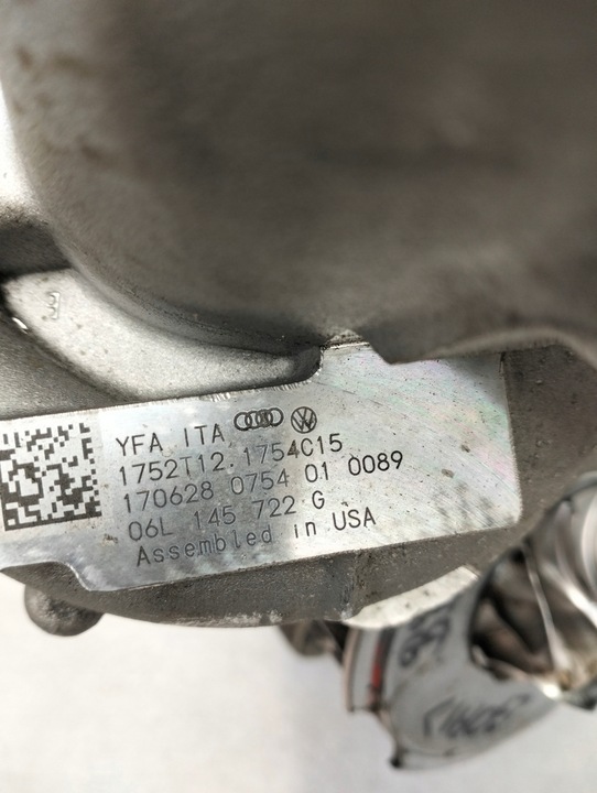 фото №8, Audi q5 2.0 tfsi турбонагнетатель 06l145722g