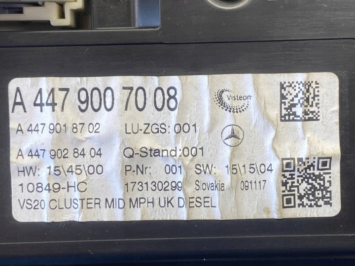 фото №15, Спідометр  спідометр прилади uk mercedes vito w447 a4479007008