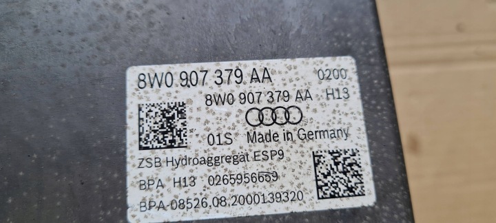 фото №7, Rs5 8w рестайлинг главный тормозной цилиндр abs модуль 2.9 tfsi 8w0907379aa rs4 b9