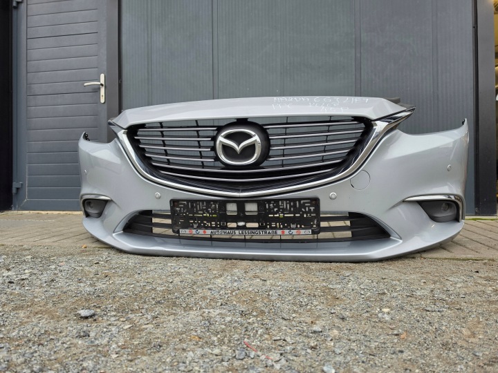 фото №16, Mazda 6 gj рестайлинг бампер серебряный 45p pdc комплектный