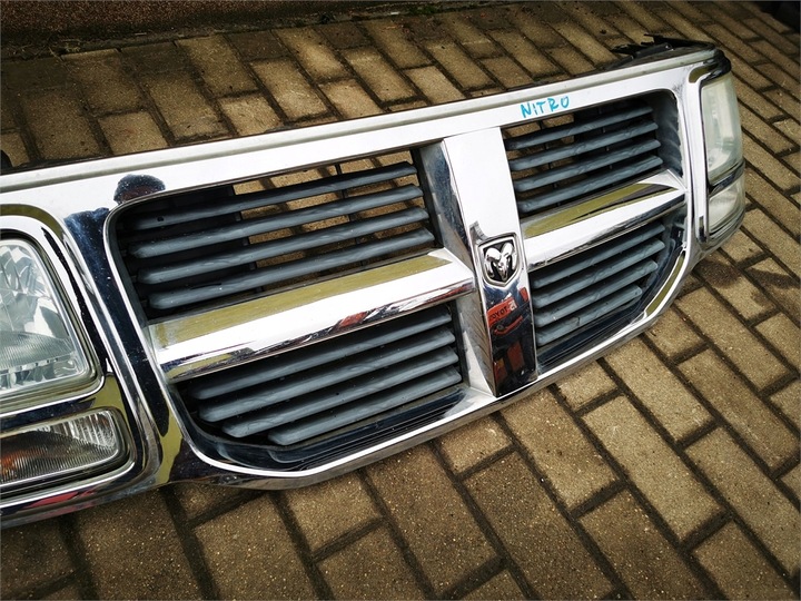 фото №5, Dodge nitro решітка радіатора решітка рамка хром лампи демонтаж