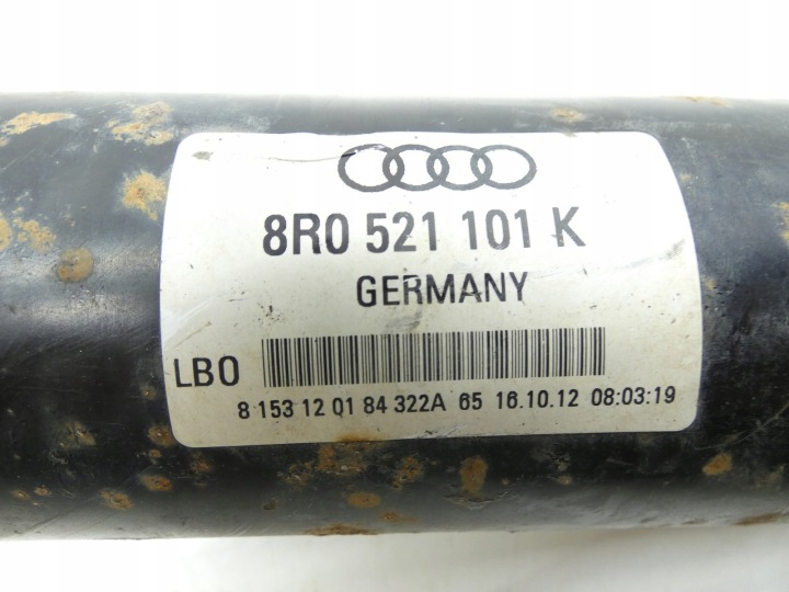 фото №11, Вал привідний audi q5 8r quattro 2.0 tdi cgl nkj 8r0521101k