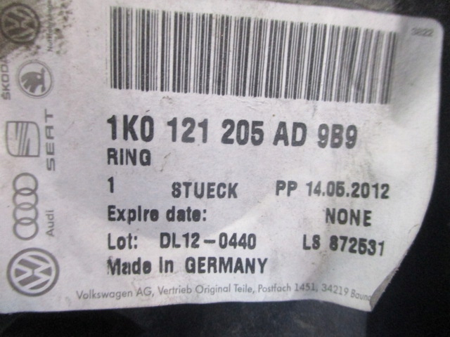 фото №8, Vw touran audi a3 2.0tdi 136km azv вентилятор радиатор вентилятор 1k0121205ad