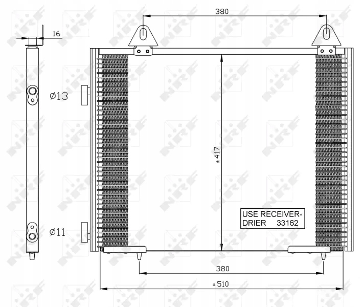 фото №2, 35351/nrf конденсатор кондиционера land rover nrf