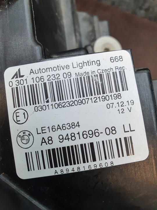 фото №12, Лампа перед права повний led bmw 3 g20 g21