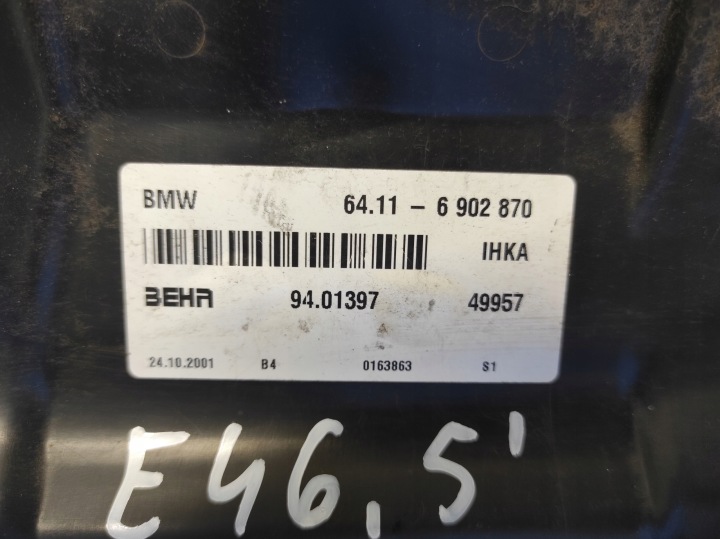 фото №5, Bmw 3 e46 рестайлінг 01- 2.0d обігрівач 6902870