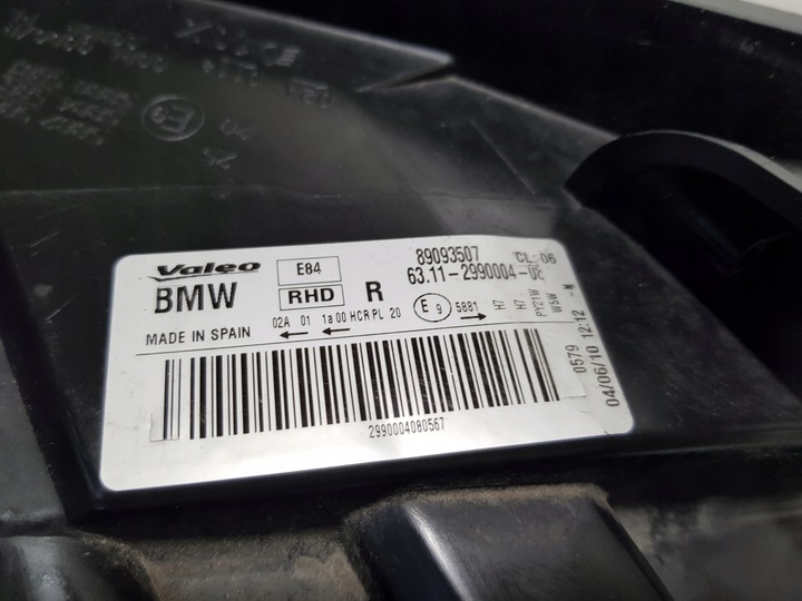 фото №13, Лампа правые перед bmw x1 e84 uk 2990004