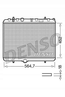 фото №1, Радіаторів двигуна denso drm21055 1330f5