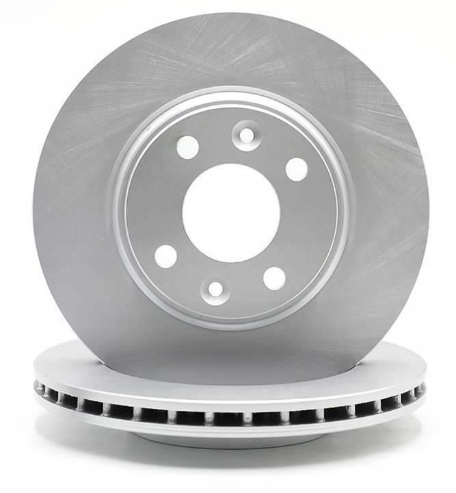 фото №2, Диск тормозная перед dacia logan , clio ,smart fortwo покрашенная серебряный