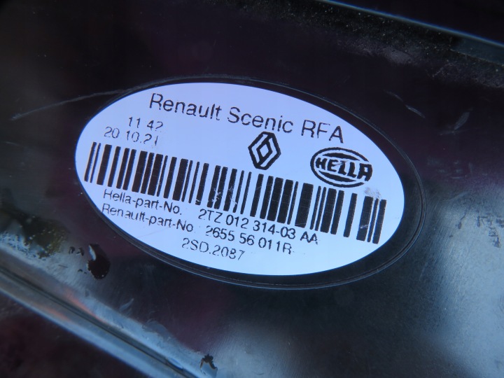 фото №14, Renault grand scenic фара правое зад 265556011r