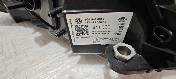 фото №11, Лампа левый перед volkswagen vw golf vii рестайлинг gte полный led