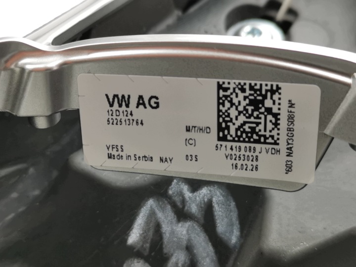 фото №15, Кермо багатофункціональна шкіра пелюстки vw t-roc tiguan iii 571419089j нова
