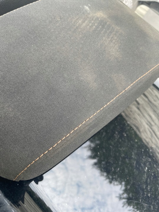 фото №5, Подлокотник vw golf vii 7 кожа кожаный белая nić оранжевая материал