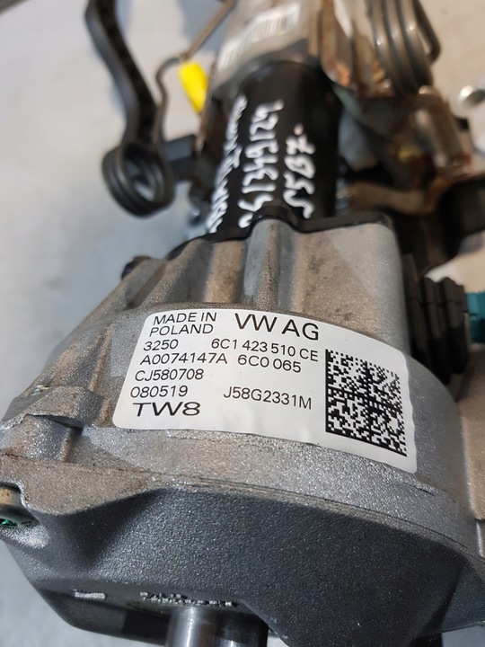 фото №7, Підсилювач електричні колонка замок запалювання skoda fabia iii eu + 2 ключі