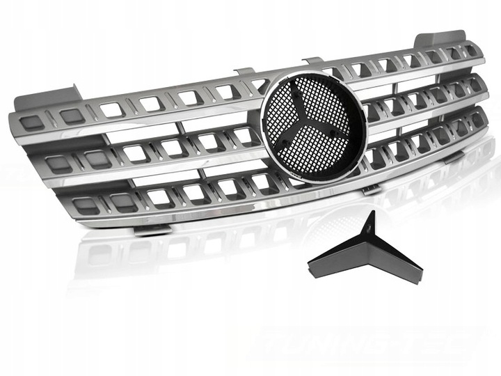 фото №1, Решётка радиатора решётка mercedes ml w164 05-08r серебряный