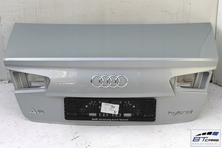 фото №6, Audi a6 sedan зад бампер задний + крышка багажника 4g 4g5 цвет: lx7s - серебристый