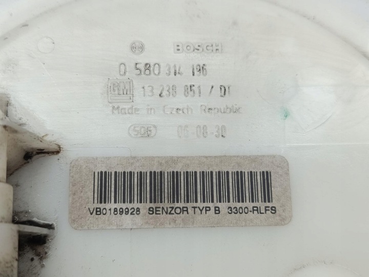 фото №4, Opel astra h 1.8 z18xer 140km насос paliwa/układ измерительный 13238851